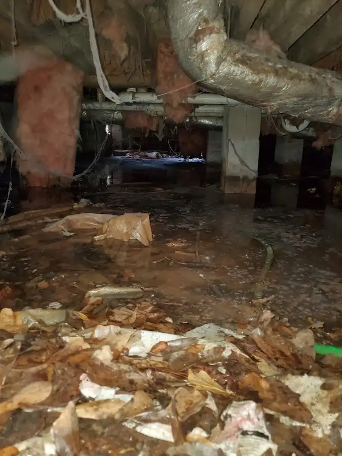 Crawl space flood assessment for Commercial Water Damage Restoration in Toppenish